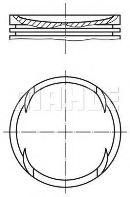 Поршень MAHLE ORIGINAL 030 89 00