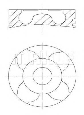 Поршень MAHLE ORIGINAL 010 04 01