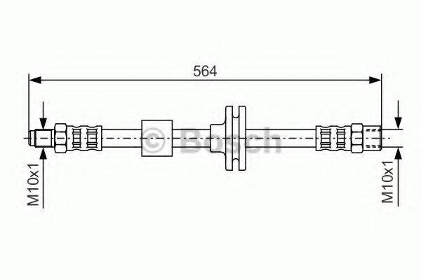 Гальмівний шланг BOSCH 1 987 476 752