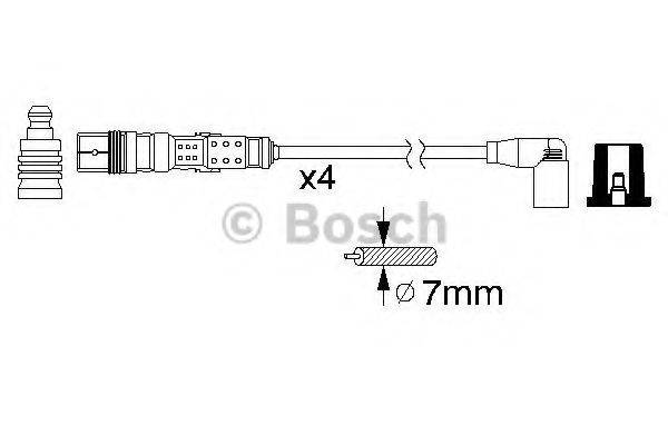 Комплект дротів запалення BOSCH 0 986 356 346