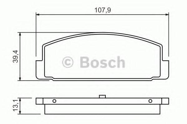 Комплект гальмівних колодок, дискове гальмо BOSCH 0 986 424 295