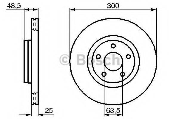 гальмівний диск BOSCH 0 986 479 C52