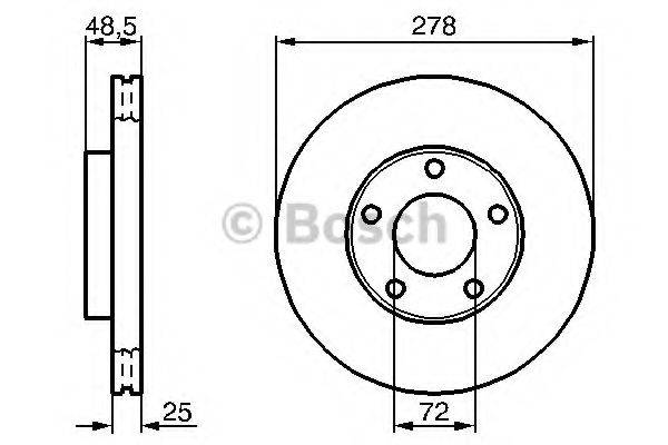 гальмівний диск BOSCH 0 986 479 C68