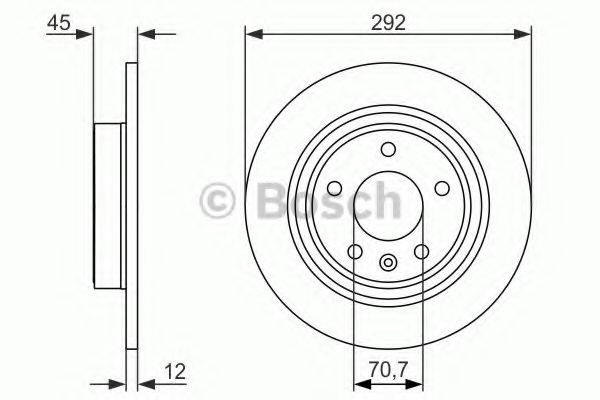 гальмівний диск BOSCH 0 986 479 C58