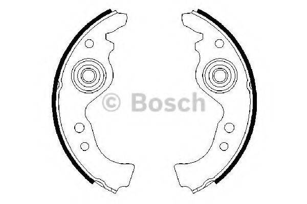 Комплект гальмівних колодок BOSCH 0 986 487 030