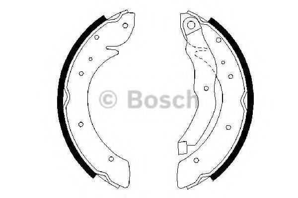 Комплект гальмівних колодок BOSCH 0 986 487 327