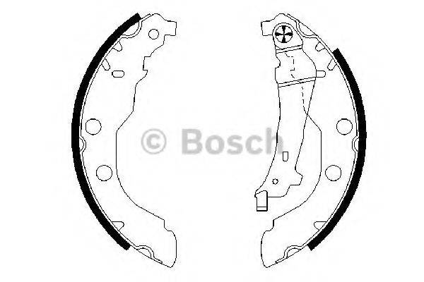 Комплект гальмівних колодок BOSCH 0 986 487 549