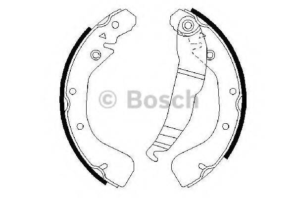 Комплект гальмівних колодок BOSCH 0 986 487 554