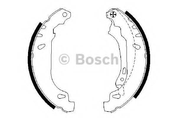 Комплект гальмівних колодок BOSCH 0 986 487 556