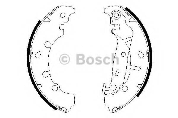 Комплект гальмівних колодок BOSCH 0 986 487 599