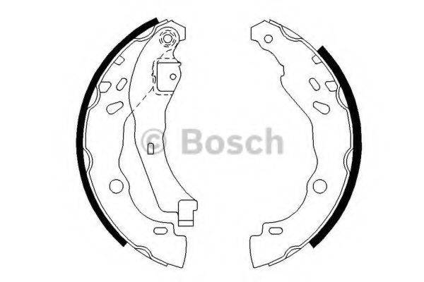 Комплект гальмівних колодок BOSCH 0 986 487 627