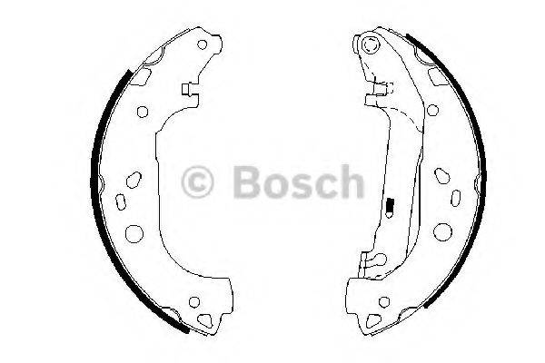 Комплект гальмівних колодок BOSCH 0 986 487 667