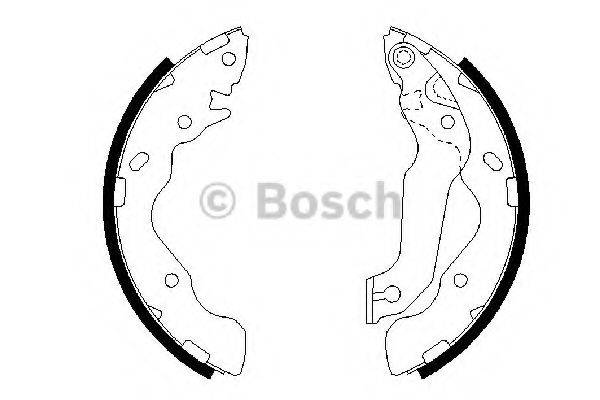 Комплект гальмівних колодок BOSCH 0 986 487 673