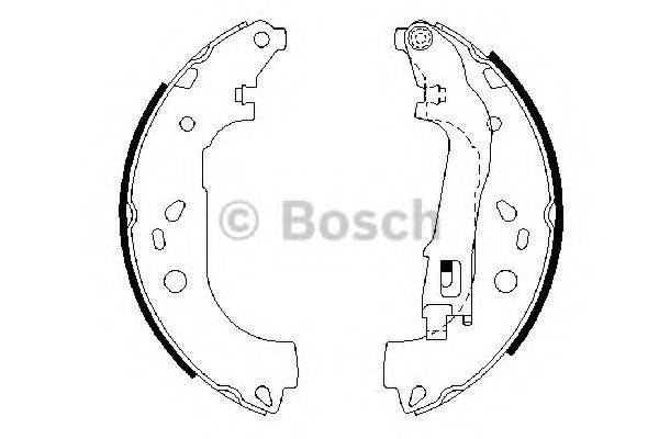 Комплект гальмівних колодок BOSCH 0 986 487 717