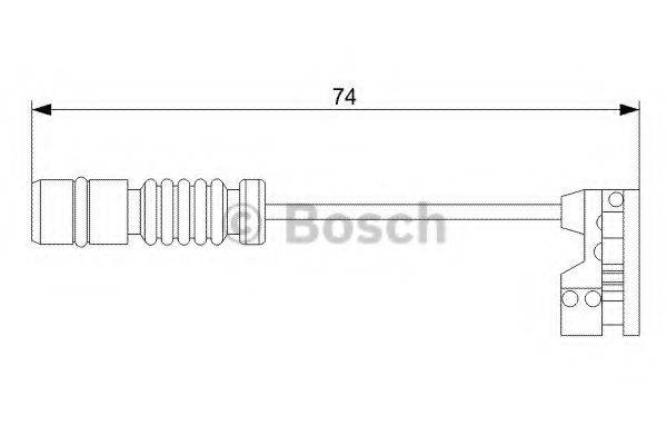 Сигналізатор, знос гальмівних колодок BOSCH 1 987 473 008