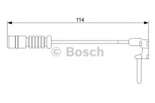 Сигналізатор, знос гальмівних колодок BOSCH 1 987 473 011