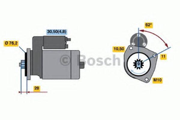 Стартер BOSCH 0 001 125 521