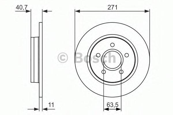 гальмівний диск BOSCH 0 986 479 763