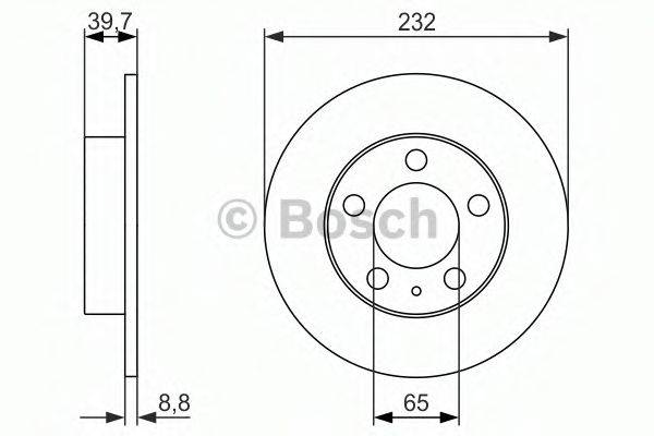 гальмівний диск BOSCH 0 986 479 915