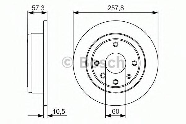 гальмівний диск BOSCH 0 986 479 985