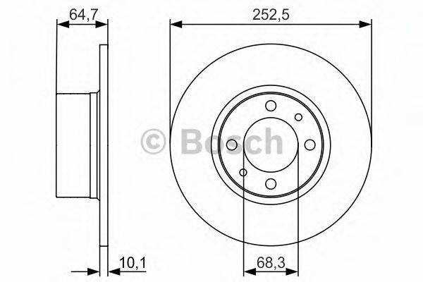 гальмівний диск BOSCH 0 986 479 988