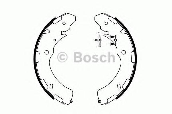 Комплект гальмівних колодок BOSCH 0 986 487 758