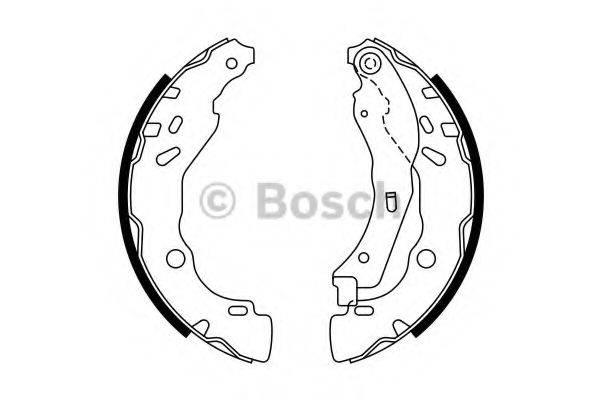 Комплект гальмівних колодок BOSCH 0 986 487 771