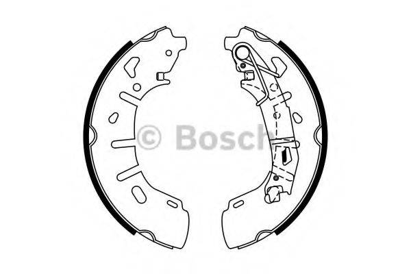 Комплект гальмівних колодок BOSCH 0 986 487 773