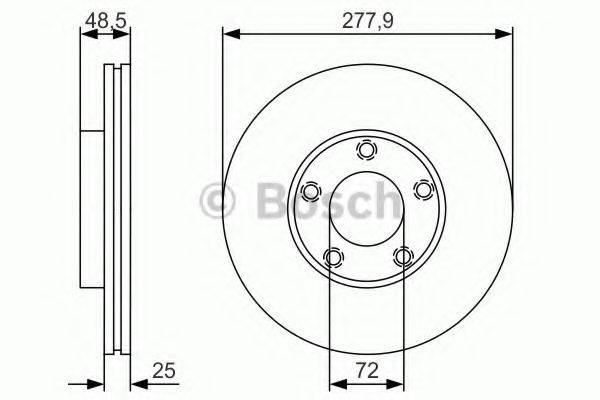 гальмівний диск BOSCH 0 986 479 R83