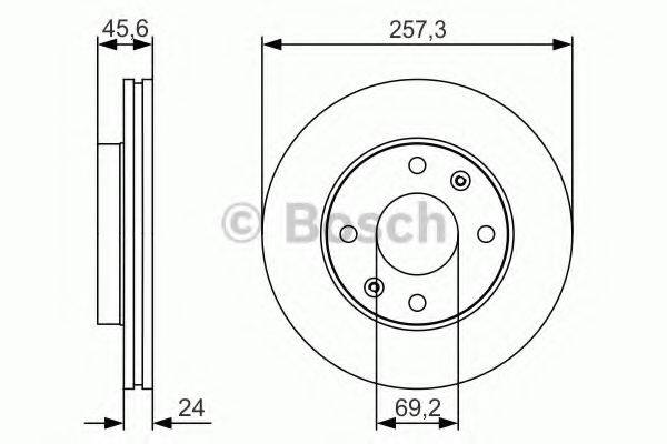 гальмівний диск BOSCH 0 986 479 S03