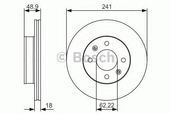 гальмівний диск BOSCH 0 986 479 S04