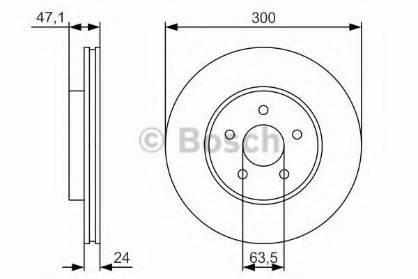 гальмівний диск BOSCH 0 986 479 S48