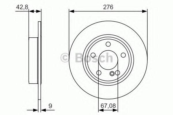 гальмівний диск BOSCH 0 986 479 A03