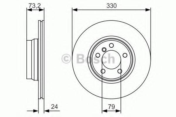 гальмівний диск BOSCH 0 986 479 A06