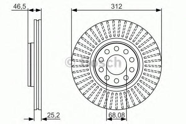 гальмівний диск BOSCH 0 986 479 A30