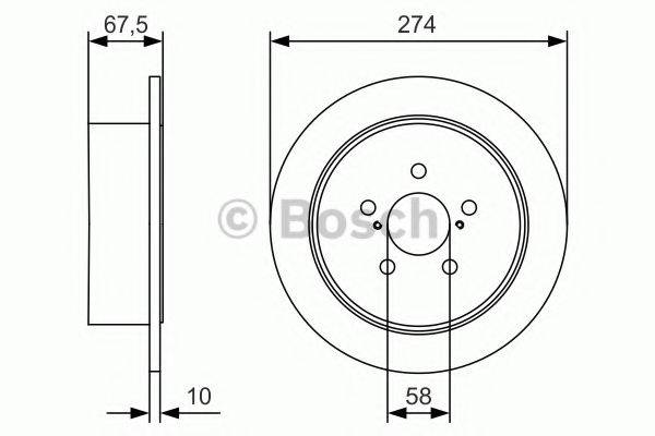 гальмівний диск BOSCH 0 986 479 A82