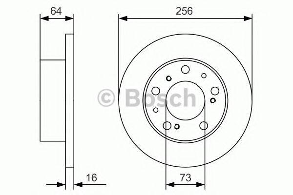 гальмівний диск BOSCH 0 986 479 A89