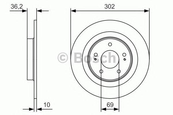 гальмівний диск BOSCH 0 986 479 B04