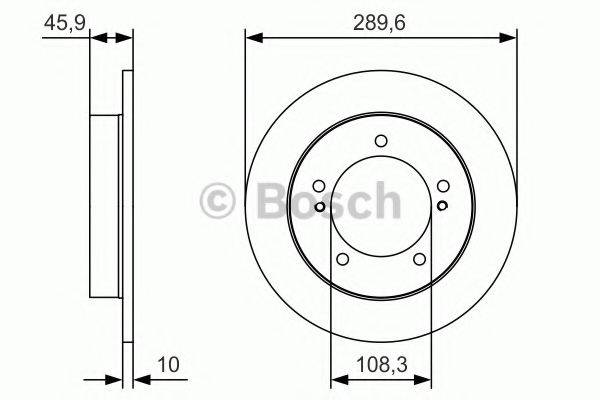 гальмівний диск BOSCH 0 986 479 B09