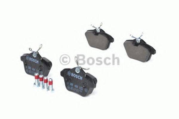 Комплект гальмівних колодок, дискове гальмо BOSCH 0 986 494 020