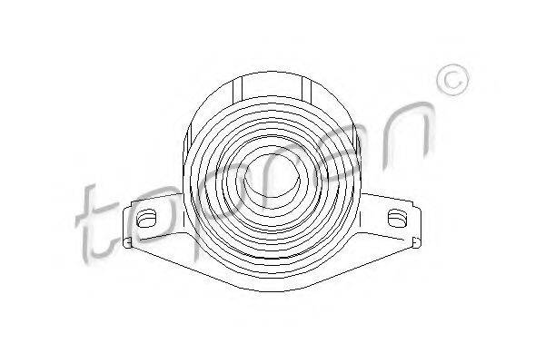 Підвіска, карданний вал TOPRAN 400 084