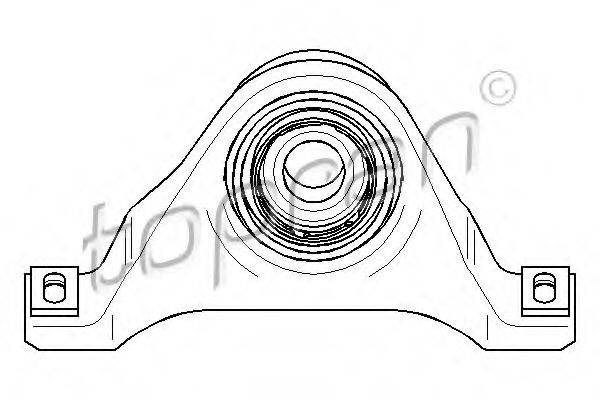 Підвіска, карданний вал TOPRAN 400 082