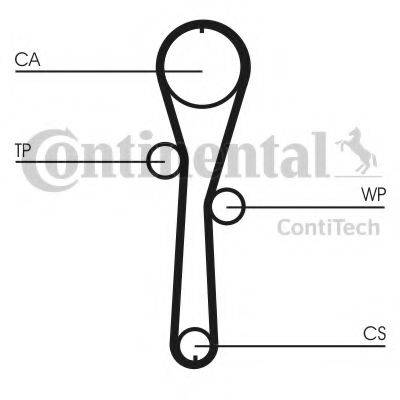 Водяний насос + комплект зубчастого ременя CONTITECH CT1045WP1