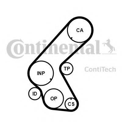 Комплект ременя ГРМ CONTITECH CT1178K1