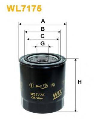 Масляний фільтр WIX FILTERS WL7175