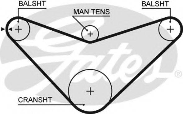 Ремінь ГРМ GATES 5235XS