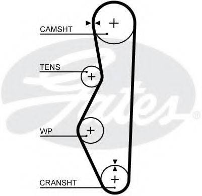 Ремінь ГРМ GATES 5521XS