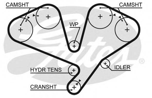 Ремінь ГРМ GATES 5659XS