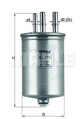 Паливний фільтр KNECHT KL 506