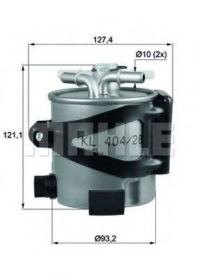 Паливний фільтр KNECHT KLH 44/25